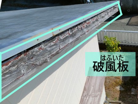 破風板　劣化　現地調査